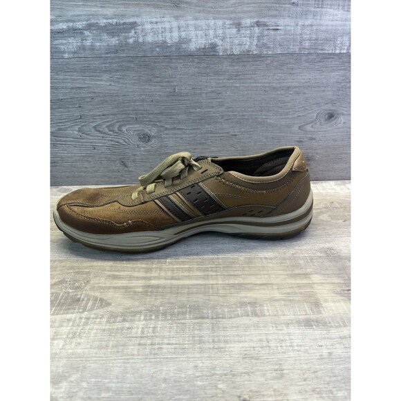 Skechers Mens 9 Classic Fit Air Cooled Memory Foam SN65055 Color DSCH Brown - Picture 6 of 10